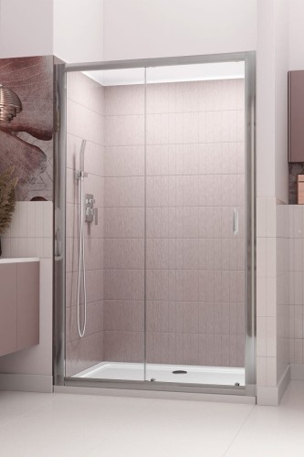 Drzwi prysznicowe Radaway Premium Plus DWJ 100x190 szkło fabric