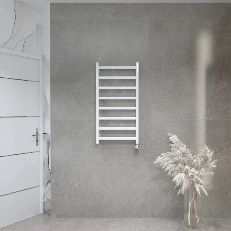 Grzejnik łazienkowy elektryczny Lungo White 1320 z grzałką White Lavita