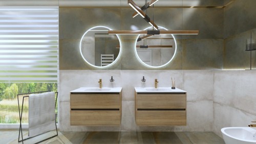 Szafka wisząca Minnesota Wood Black 800 Lavita