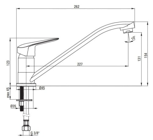 Bateria kuchenna stojąca Boro nero czarna Deante