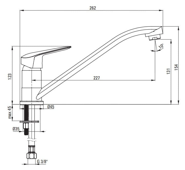 Bateria kuchenna stojąca Boro nero czarna Deante