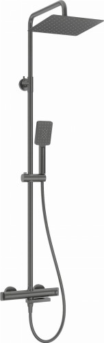 Deszczownica z baterią wannową termostatyczną titanium Deante