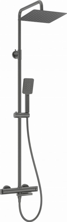 Deszczownica z baterią wannową termostatyczną titanium Deante