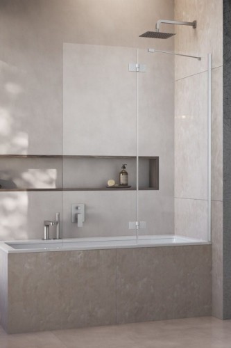 Parawan nawannowy Radaway Essenza Brushed Nickel PND II prawy