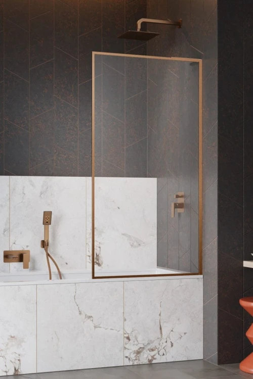 Parawan nawannowy Radaway Modo F SL Brushed Copper PNJ II prawy