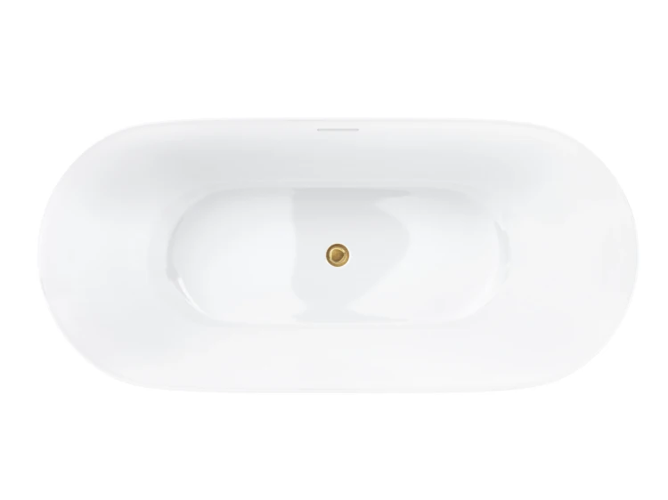 Wanna wolnostojąca olvena v041mbgl 150 cm korek klik klak złoto szczotkowane
