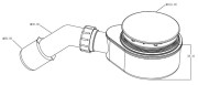 Syfon brodzikowy Radaway R583 Gold złoty 90mm