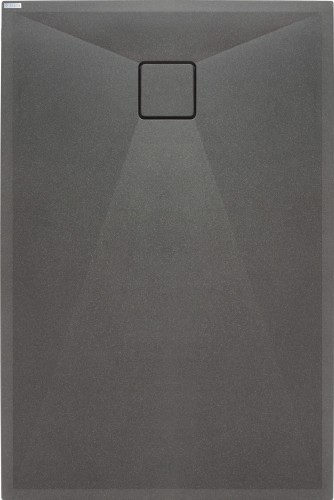 Brodzik granitowy prostokątny 100x70 antracyt metalik Correo Deante