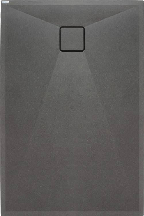 Brodzik granitowy prostokątny 100x70 antracyt metalik Correo Deante