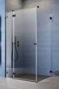 Kabina Radaway Essenza Pro Black KDJ 110x80x200 lewa przejrzysta