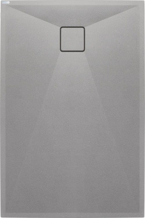 Brodzik granitowy prostokątny 140x70 szary metalik Correo Deante