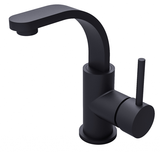 Bateria umywalkowa Besco DECCO II czarny matt