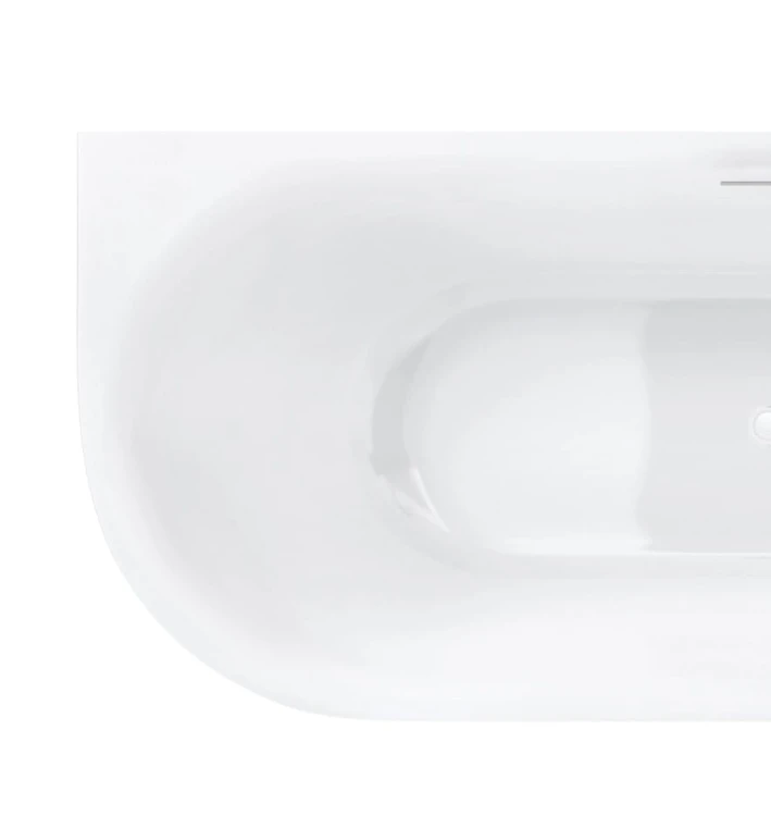 Wanna narożna intero v230lpwh 160 cm montaż prawostronny przelew szczelinowy korek klik klak biały