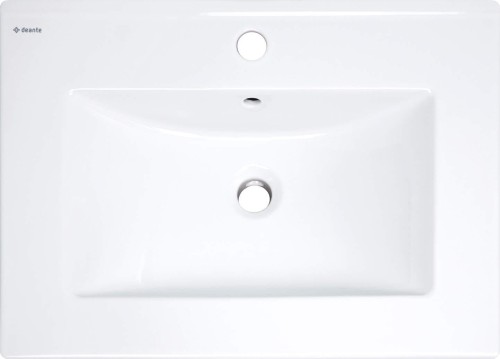 Umywalka ceramiczna wpuszczana biała 61,5x46,5 Tubo Deante