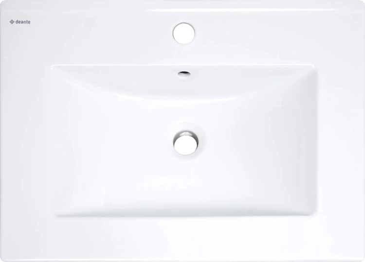 Umywalka ceramiczna wpuszczana biała 61,5x46,5 Tubo Deante