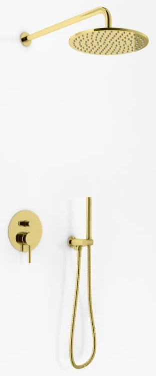 Zestaw prysznicowy podtynkowy złoty Axel Gold KOHLMAN QW210AGDR30