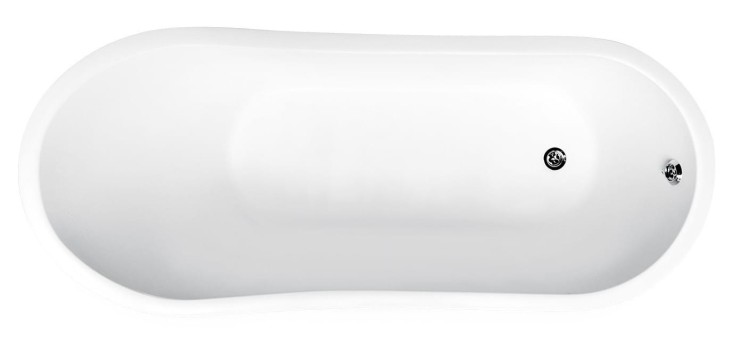 Wanna wolnostojąca Besco GLORIA GLAM 160x68 złota