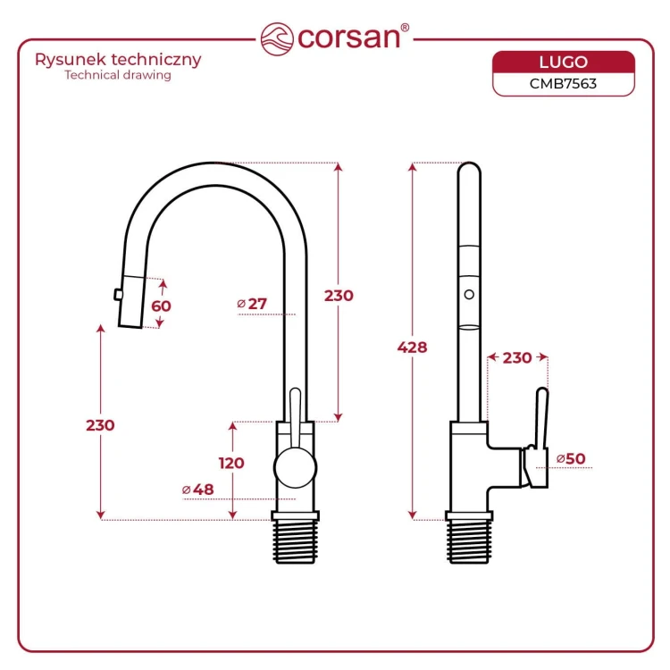 Bateria corsan cmb7563gl lugo złota