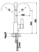 Bateria kuchenna KOHLMAN Dexame QB140D