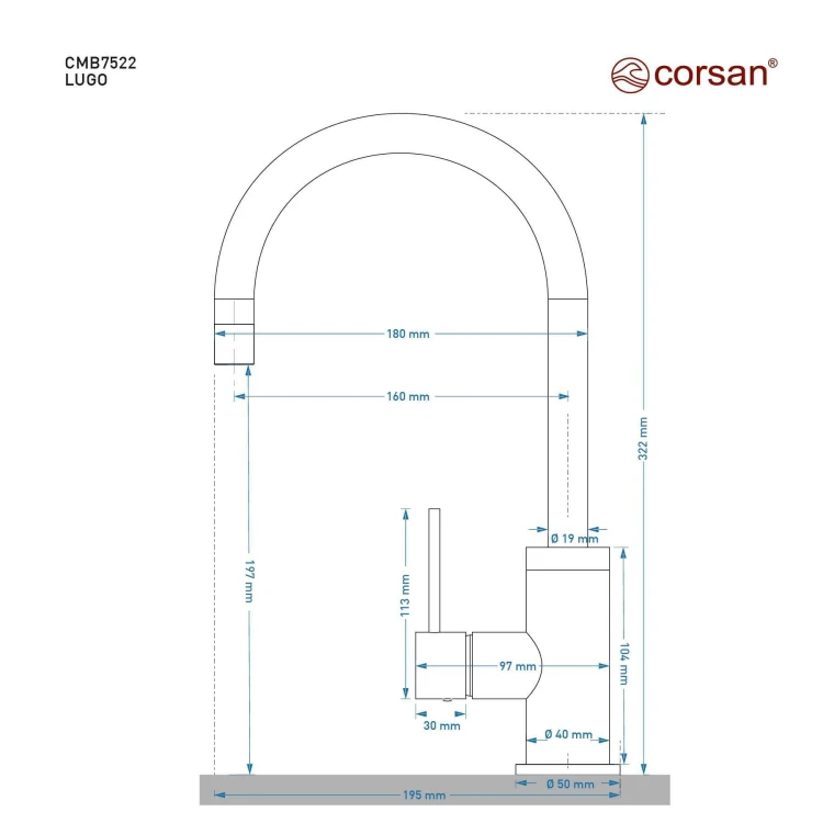 Bateria corsan cmb7522gl lugo złota