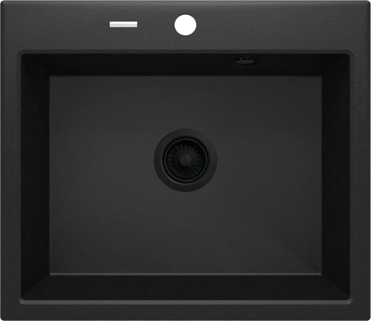 Zlewozmywak granitowy 1-komorowy grafit metalik Andante Deante