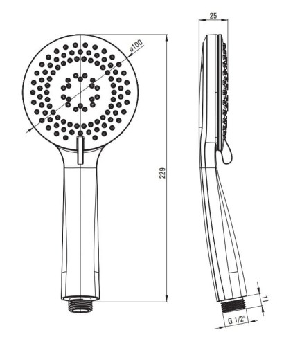 Zestaw prysznicowy Arnika Deante titanium NQAD41K