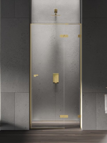 Drzwi prysznicowe New Trendy Eventa Gold Shine prawe czyste