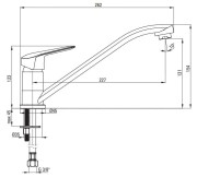 Bateria kuchenna stojąca chrom Boro Deante