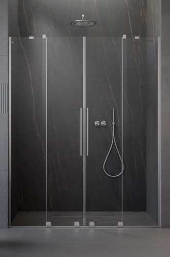 Drzwi prysznicowe Furo Brushed Nickel DWD Radaway nikiel