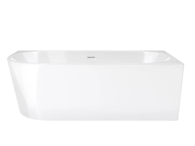 Wanna wolnostojąca narożna corsan intero 150 x 75 montaż prawostronny korek klik-klak biały