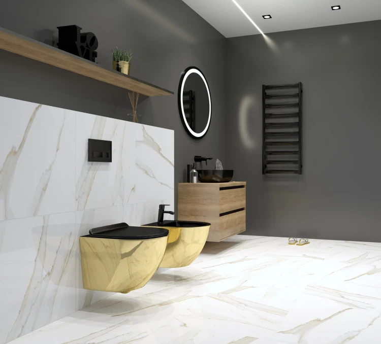 Bidet wiszący Sofi Gold/Black Lavita