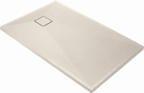 Brodzik granitowy prostokątny 120x80 beżowy Correo Deante