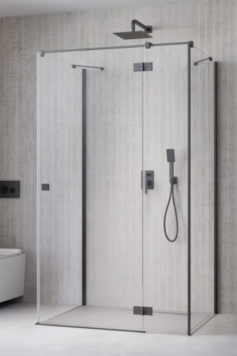 Kabina przyścienna Radaway Essenza Brushed GunMetal KDJ+S prawa
