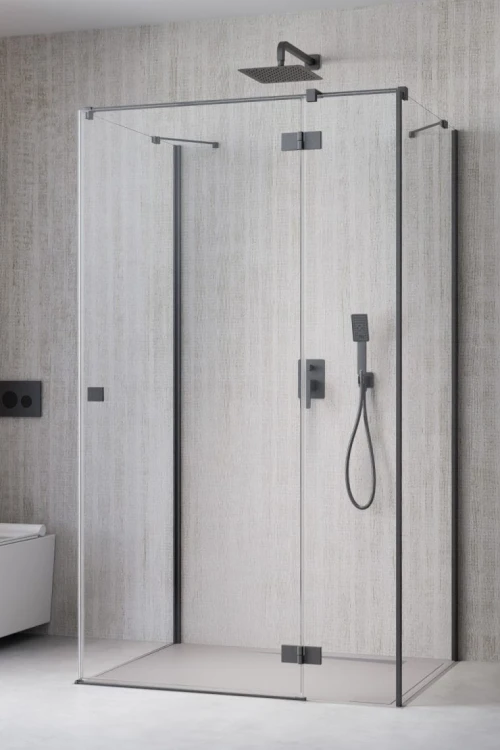 Kabina przyścienna Radaway Essenza Brushed GunMetal KDJ+S prawa