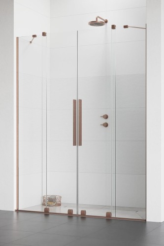 Drzwi prysznicowe Furo Brushed Copper DWD Radaway miedź