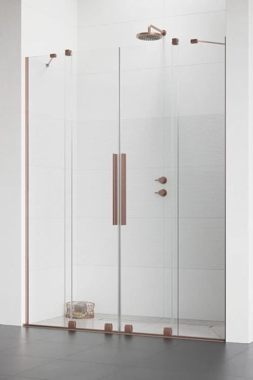 Drzwi prysznicowe Furo Brushed Copper DWD Radaway miedź