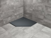 Brodzik pięciokątny Kyntos PT 90x90 antracytowy Radaway