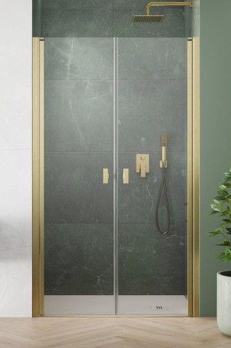 Drzwi prysznicowe Radaway Nes Brushed Gold DWD I