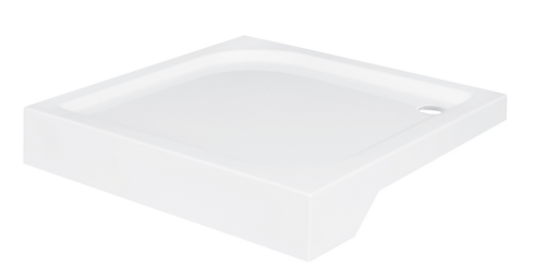 Brodzik kwadratowy biały Besco OSKAR-PMD 70x70x4