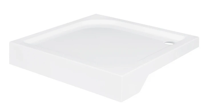 Brodzik kwadratowy biały Besco OSKAR-PMD 70x70x4