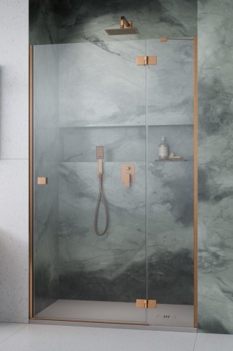 Drzwi prysznicowe Radaway Essenza Brushed Copper DWJ prawe