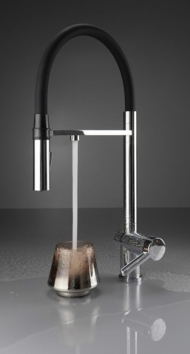 Bateria kuchenna z podłączeniem do filtra wody chrom Magnetic Deante