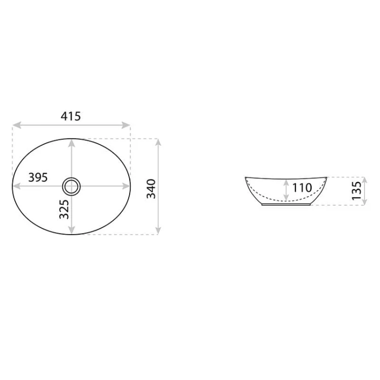 Umywalka nablatowa Fresa Gold Line Lavita