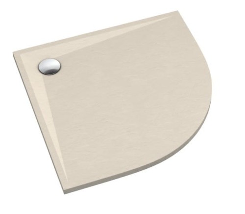 Brodzik półokrągły LIBRA CASHMERE STONE 90x90 Schedpol Schedline, kaszmir