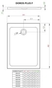 Brodzik prostokątny biały płytki Radaway Doros Plus F 140x80