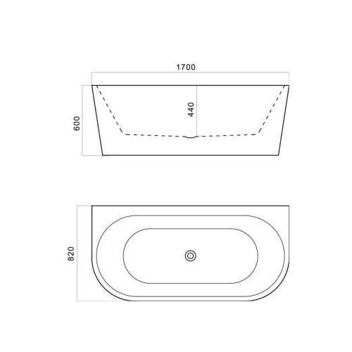 Wanna wolnostojąca przyścienna Caldera 2.0 1700 Lavita