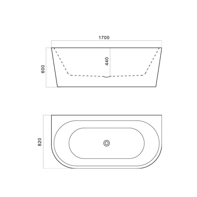Wanna wolnostojąca przyścienna Caldera 2.0 1700 Lavita