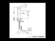 Bateria umywalkowa KOHLMAN Foxal QB100F