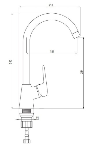 Bateria kuchenna stojąca nero czarna Boro Deante