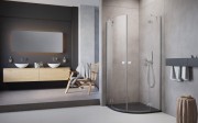 Kabina półokrągła Radaway Essenza PDD 100x100x200 szkło przejrzyste